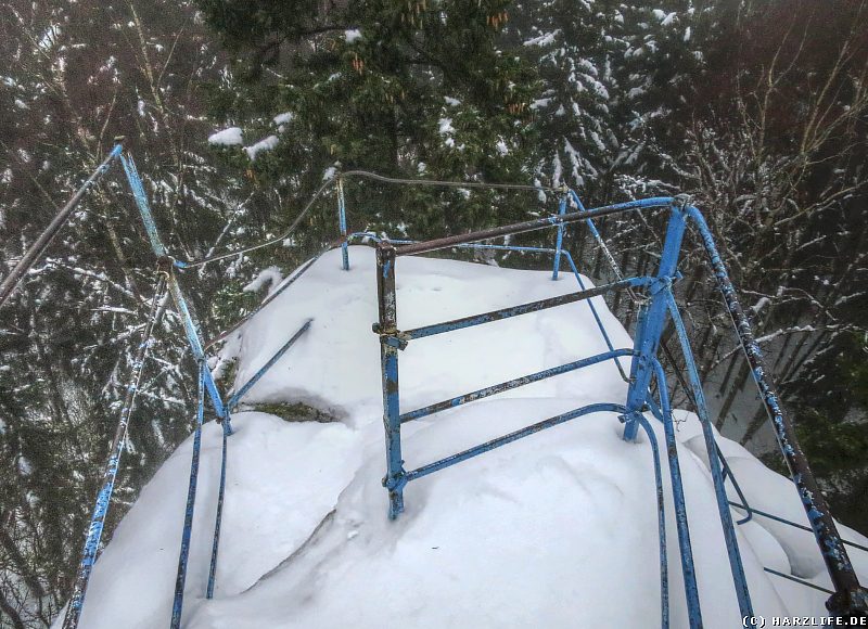 Auf dem winterlichen Gipfel der Schnarcherklippe