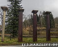 Säulen aus Stahlguß