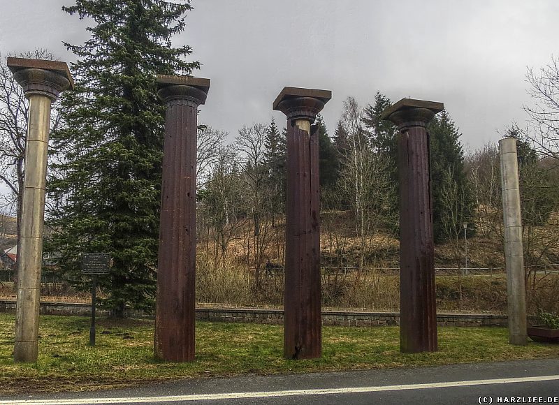 Säulen aus Stahlguß in Königshütte