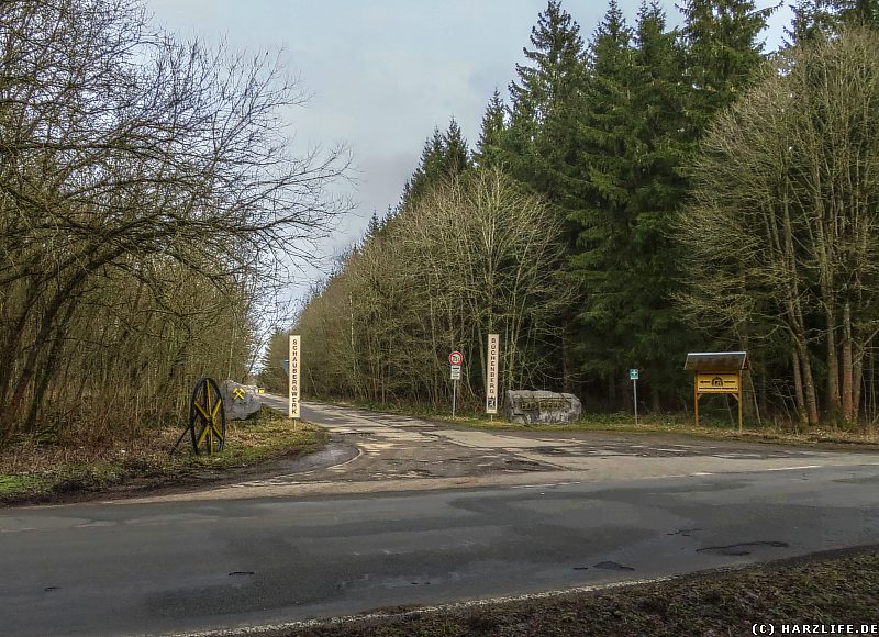 Zufahrtsstraße zum Schaubergwerk Büchenberg