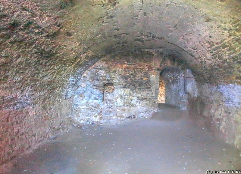 Kellergewölbe unter dem Palas