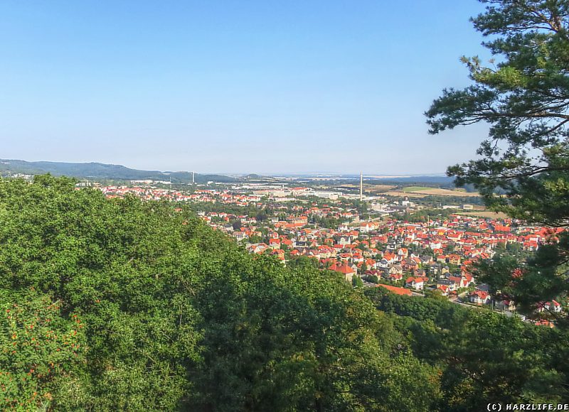 Aussicht vom Löbbeckefelsen auf Blankenburg