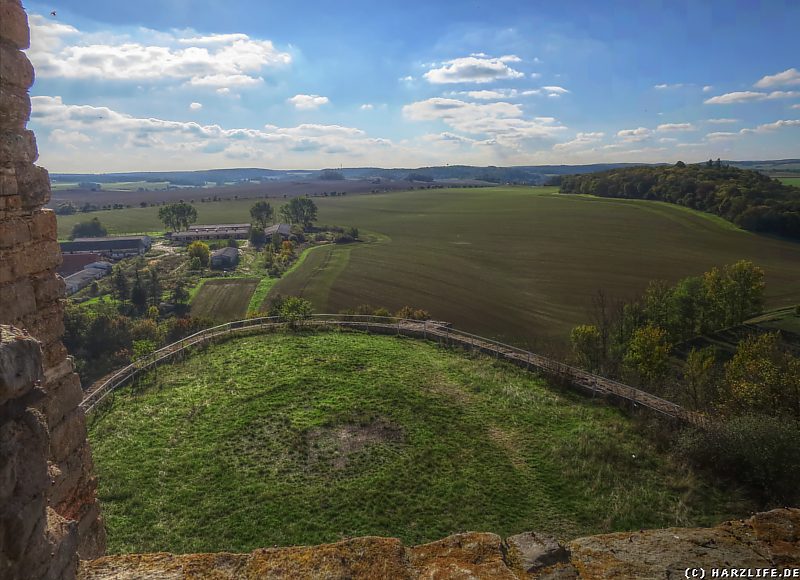 Burgruine Arnstein - Blick vom Palas nach Süden