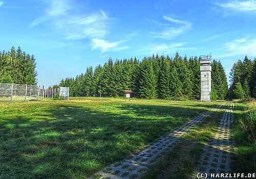 Wachtturm an der ehemaligen innerdeutschen Grenze