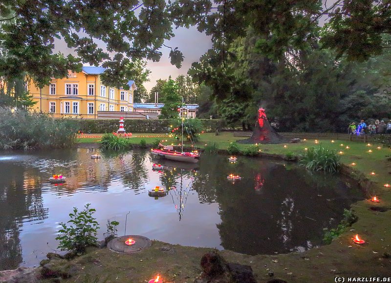 Abwechslungsreiche Lichtpräsentationen im Stadtpark