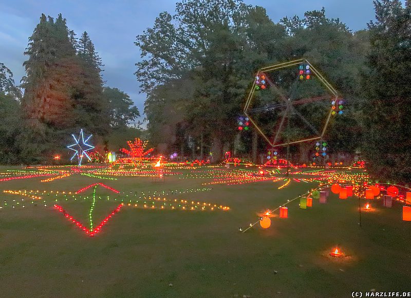 Wiese im Stadtpark zum Lichterfest