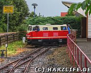 E-Lok EL9-002 auf der Drehscheibe des Bahnhofs Wippergrund