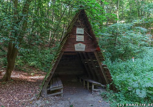 Schutzhütte im Sautrog