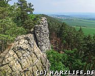 Steile Felsklippen mit herrlicher Aussicht